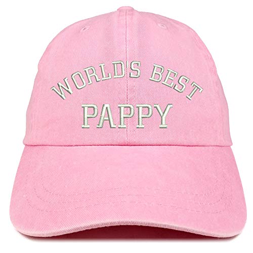 Trendy Apparel Shop World's Best Pappy Embroidered Washed Cotton Adjustable Cap
