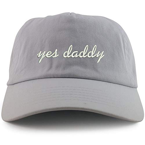 Trendy Apparel Shop Yes Daddy Embroidered 5 Panel Unstructured Soft Crown Baseball Cap