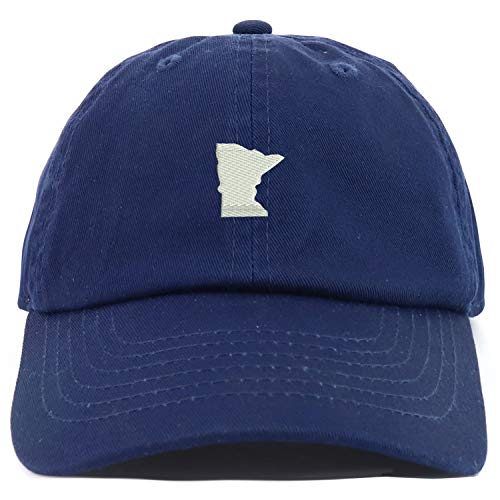 Trendy Apparel Shop Youth Minnesota State Adjustable Soft Crown Baseball Cap