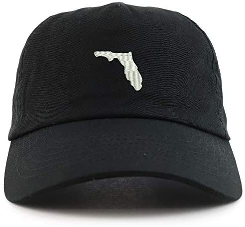 Trendy Apparel Shop Florida State Embroidered 5 Panel Unstructured Soft Crown Baseball Cap