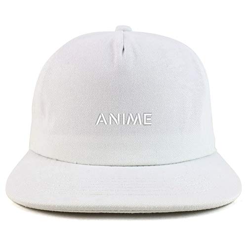 Trendy Apparel Shop Anime Cotton Unstructured Flatbill Snapback Cap