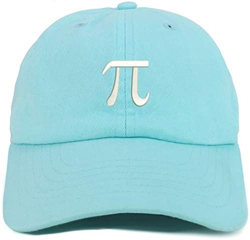 Trendy Apparel Shop Youth Sized Pi Math Symbol Embroidered Adjustable Unstructured Baseball Cap