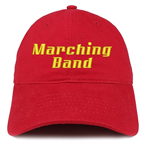 Trendy Apparel Shop Marching Band Embroidered Soft Crown 100% Brushed Cotton Cap