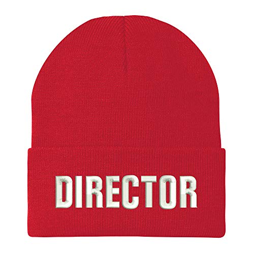 Trendy Apparel Shop Director Embroidered Winter Long Cuff Beanie