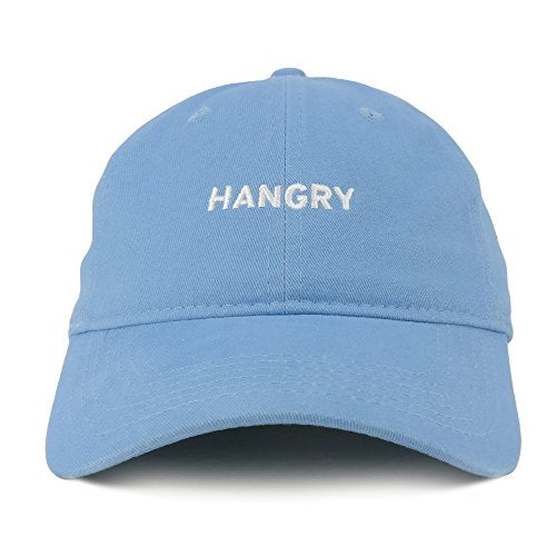 Trendy Apparel Shop Hangry Embroidered 100% Cotton Adjustable Cap