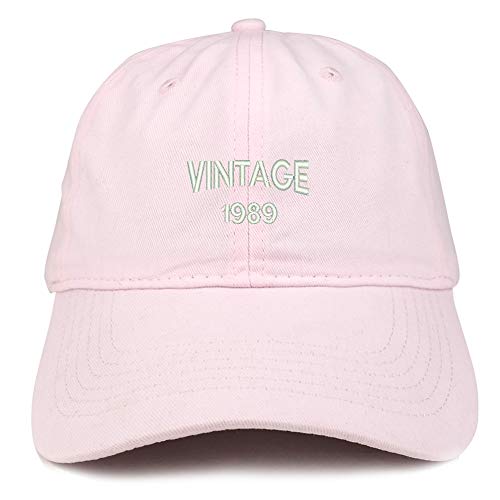 Trendy Apparel Shop Small Vintage 1989 Embroidered 32nd Birthday Adjustable Cotton Cap