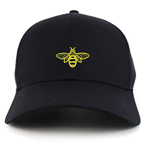 Trendy Apparel Shop Bee Embroidered Structured High Profile Trucker Cap