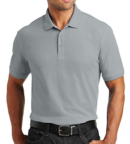 Trendy Apparel Shop Comfortable Traditional Fit Durable Poly Blend Men's Polo Big and Tall Shirt