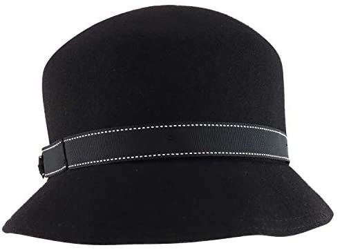 Trendy Apparel Shop Women's Buckle Banded Wool Fashion Bucket Hat