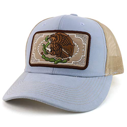 Trendy Apparel Shop Mexico Independence Eagle Snake Structured Mesh Back Cap