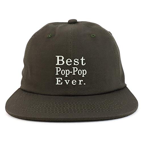 Trendy Apparel Shop Best Pop Pop Ever Embroidered Low Profile Snapback Cap