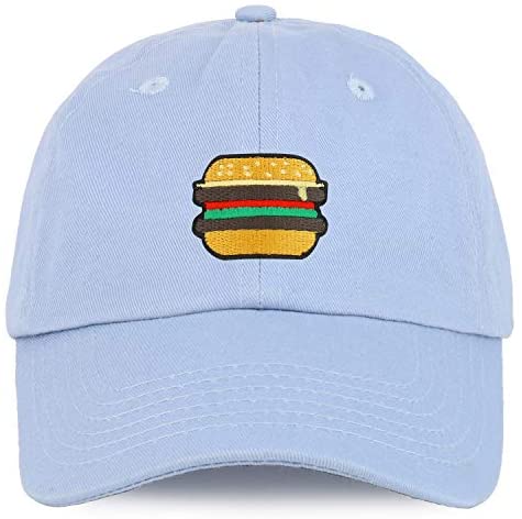 Trendy Apparel Shop Burger Patch Youth Small Fit Unstructured Cotton Baseball Cap