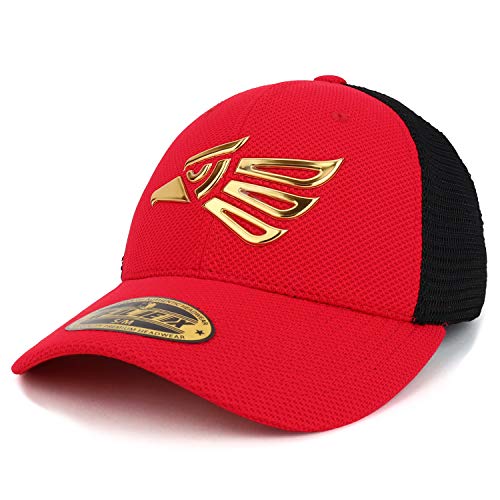 Trendy Apparel Shop High Frequency Hecho en Mexico Eagle Fitted Trucker Cap