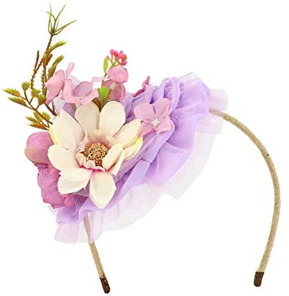 Trendy Apparel Shop Handmade Women's Floral Bouquet Fascinator Headband