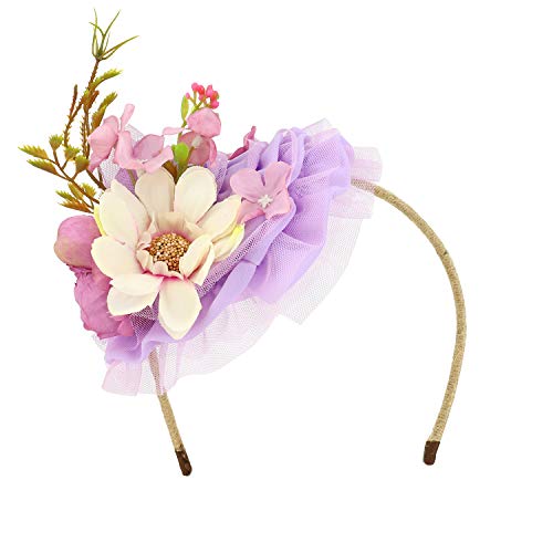 Trendy Apparel Shop Handmade Women's Floral Bouquet Fascinator Headband
