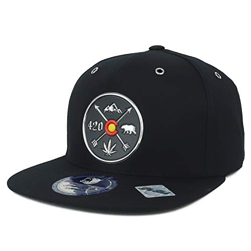 Trendy Apparel Shop Colorado State Weed High Frequency Patch Cotton Snapback Cap