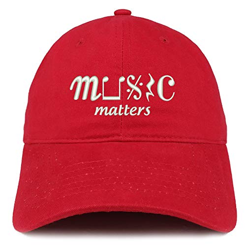 Trendy Apparel Shop Music Matter Embroidered Brushed Cotton Cap
