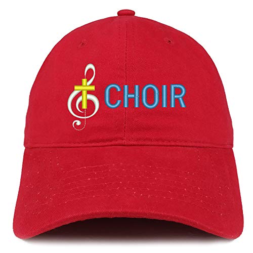 Trendy Apparel Shop Choir Embroidered Soft Crown 100% Brushed Cotton Cap