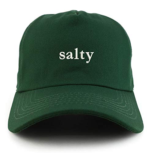 Trendy Apparel Shop Salty Embroidered Cotton Unstructured 5 Panel Baseball Cap