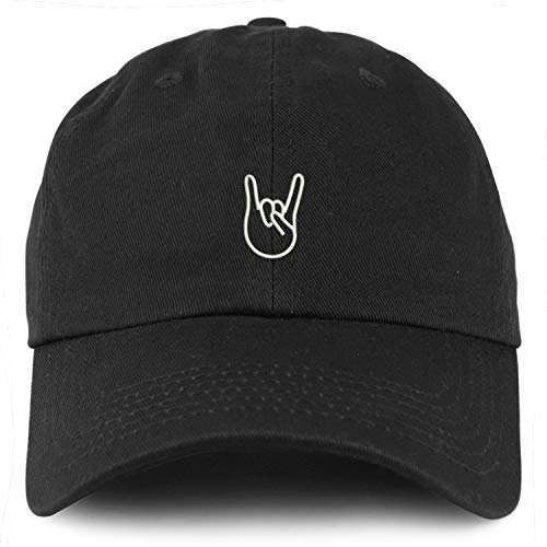 Trendy Apparel Shop Youth Rock On Logo Unstructured Cotton Baseball Cap