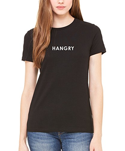 Trendy Apparel Shop Hangry Printed Women Premium Slim Fit Cotton T-Shirt