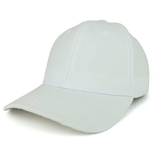 Trendy Apparel Shop Plain Structured Crown Adjustable Baseball Cap