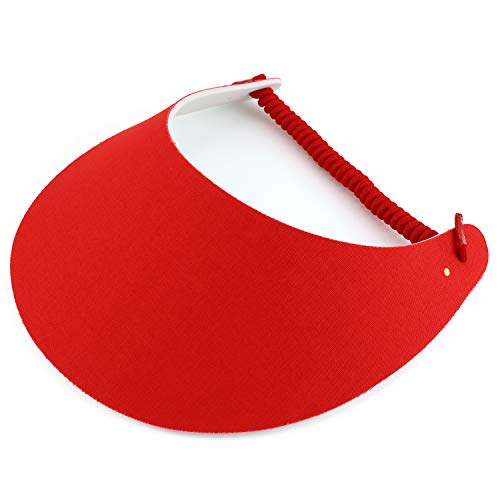 Trendy Apparel Shop Made in USA Colorful Patterned Summer String Foam Visors