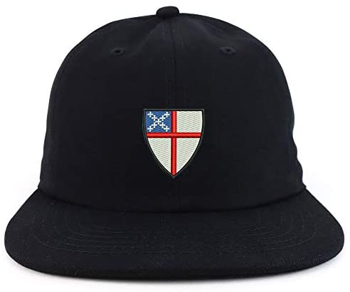 Trendy Apparel Shop Episcopal Shield Embroidered Low Profile Cotton Snapback Cap