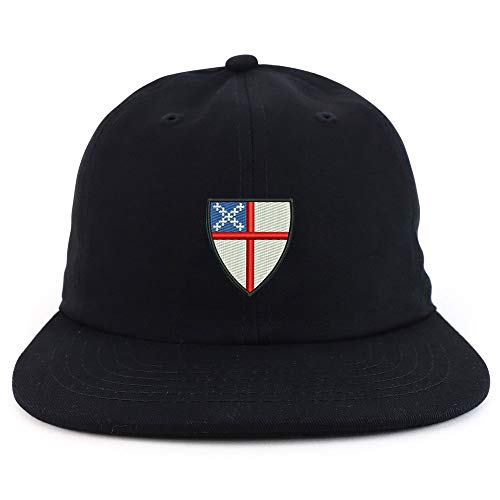 Trendy Apparel Shop Episcopal Shield Embroidered Low Profile Cotton Snapback Cap