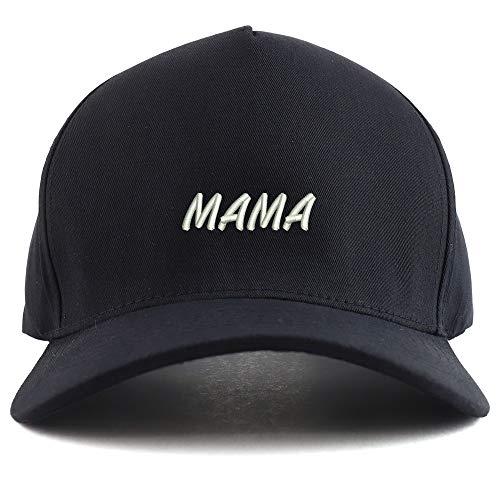 Trendy Apparel Shop Mama Embroidered Oversized 5 Panel XXL Baseball Cap