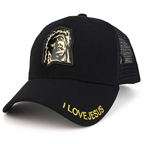 Trendy Apparel Shop High Frequency Jesus Christ Structured Meshback Cap