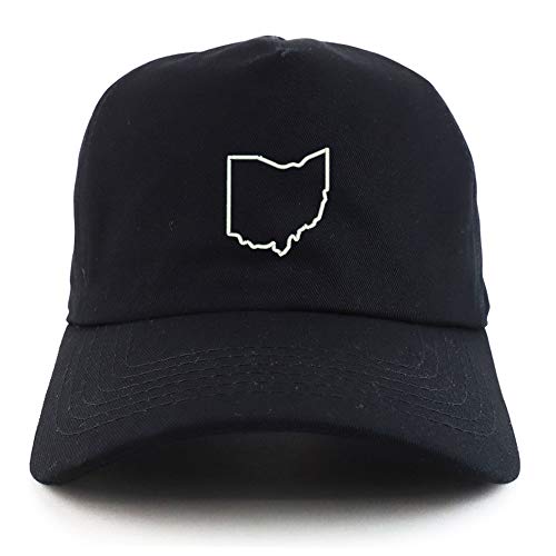 Trendy Apparel Shop Ohio State Outline Unstructured 5 Panel Dad Baseball Cap