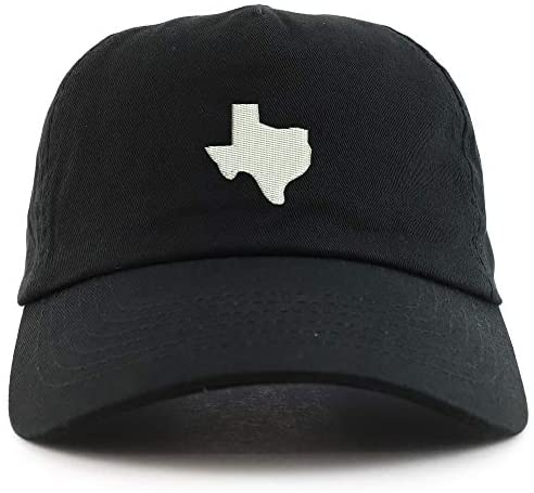 Trendy Apparel Shop Texas State Embroidered 5 Panel Unstructured Soft Crown Baseball Cap