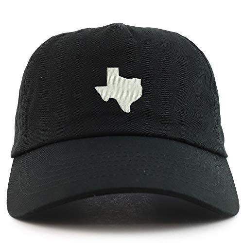 Trendy Apparel Shop Texas State Embroidered 5 Panel Unstructured Soft Crown Baseball Cap