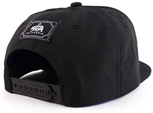 Trendy Apparel Shop California Stand Bear 3D Embroidered Two-Tone Snapback Cap