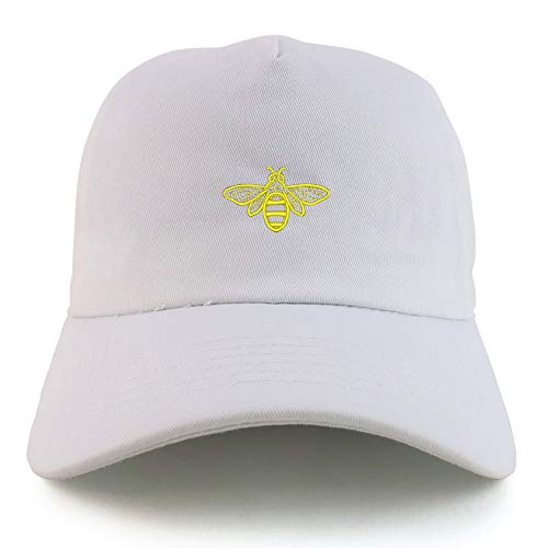 Trendy Apparel Shop Bee Embroidered Unstructured 5 Panel Dad Baseball Cap
