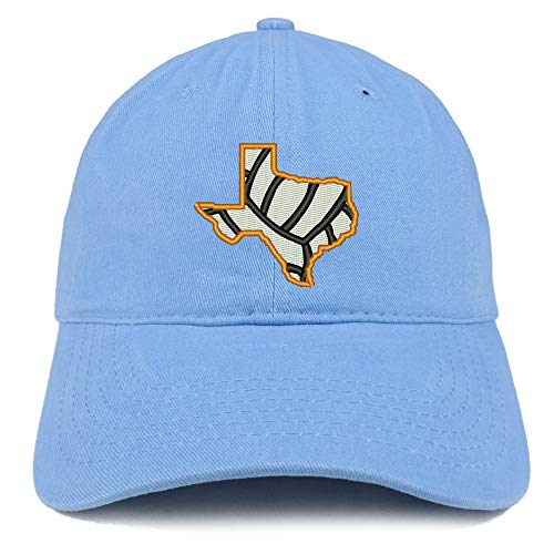 Trendy Apparel Shop Texas Volleyball Embroidered Brushed Cotton Cap
