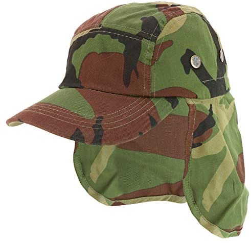 Trendy Apparel Shop Unstructured 5 Panel Rider's Baseball Cap with Ear Neck Flap