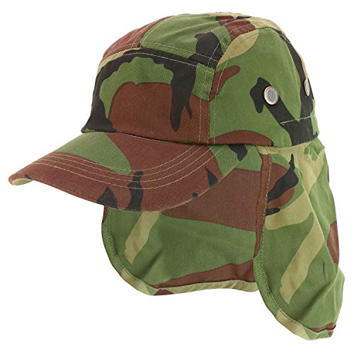Trendy Apparel Shop Unstructured 5 Panel Rider's Baseball Cap with Ear Neck Flap