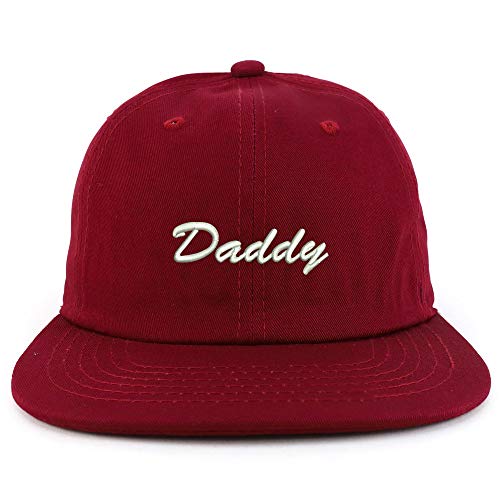 Trendy Apparel Shop Daddy Script Font Embroidered Low Profile Snapback Cap