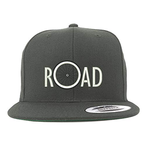 Trendy Apparel Shop Bicycle Road Embroidered Flat Bill Snapback Cap