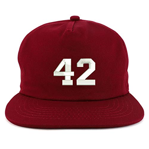 Trendy Apparel Shop Number 42 Collegiate Varsity Unstructured 5 Panel Cap