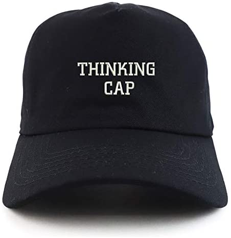 Trendy Apparel Shop Thinking Cap Unstructured 5 Panel Dad Baseball Cap