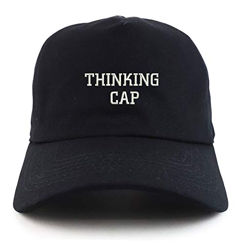 Trendy Apparel Shop Thinking Cap Unstructured 5 Panel Dad Baseball Cap