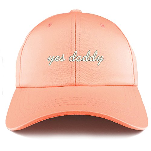 Trendy Apparel Shop Yes Daddy Embroidered Structured Satin Adjustable Cap