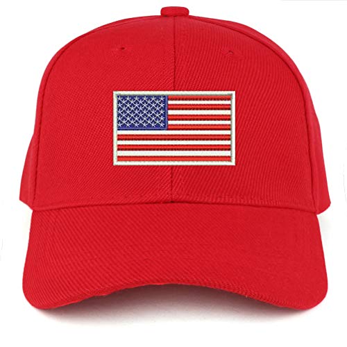 Trendy Apparel Shop USA White Flag Embroidered Youth Size Kids Structured Baseball Cap