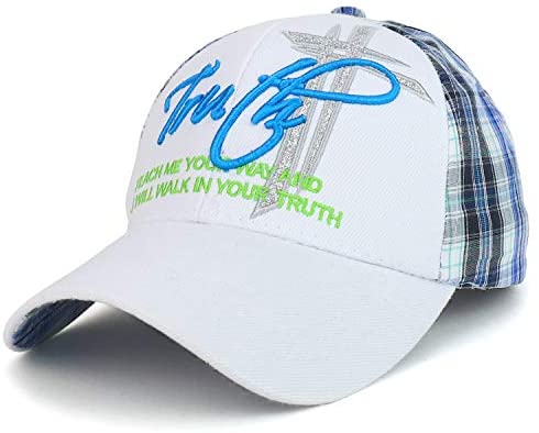 Trendy Apparel Shop Truth Christian Cross Rligious Embroidered Baseball Cap