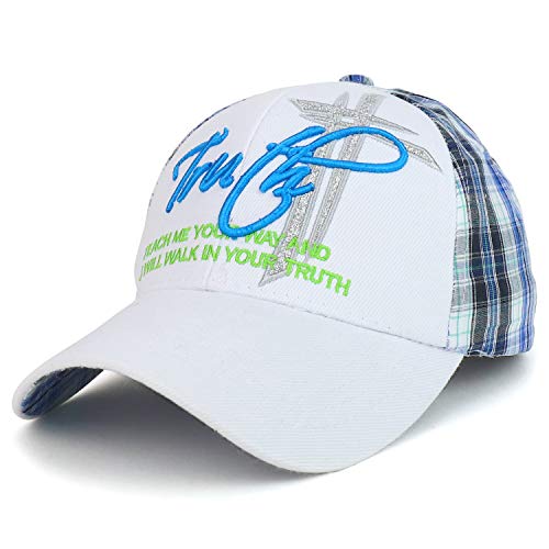 Trendy Apparel Shop Truth Christian Cross Rligious Embroidered Baseball Cap