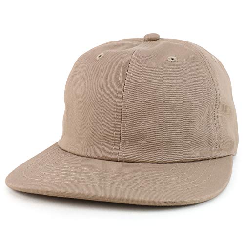 Trendy Apparel Shop Plain Casual Solid Color Low Profile Cotton Snapback Cap