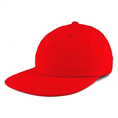 Trendy Apparel Shop Low Profile Plain Unstructured Crown Flatbill Snapback Cap